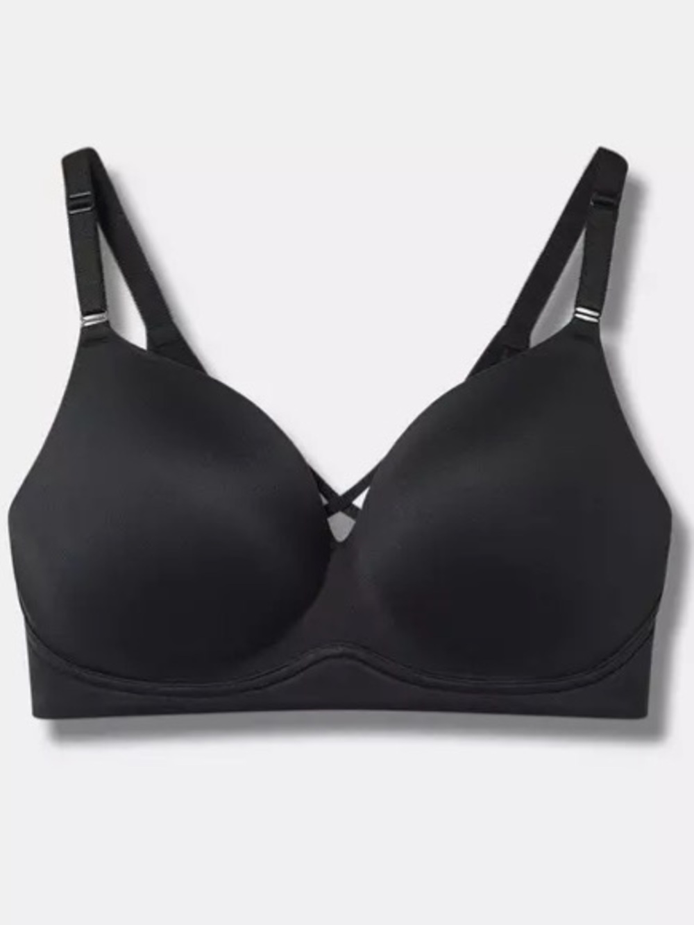 Torrid Curve Wire-Free Push-Up Smooth Bra Plus Size 40DDD 40F Black